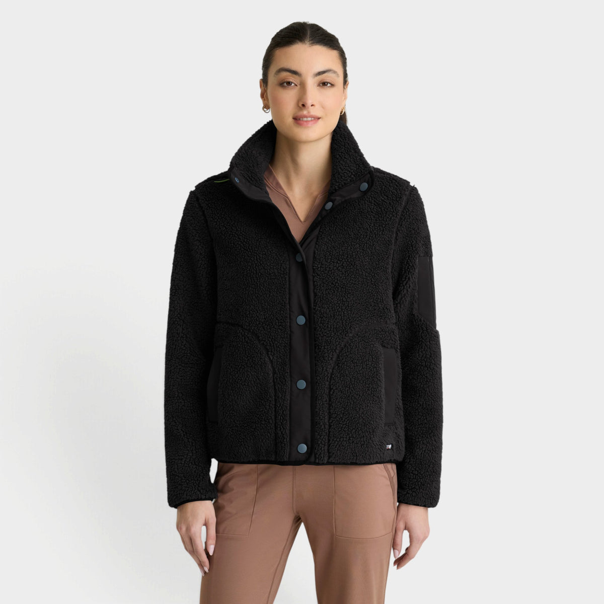 Carol 5-Pocket Snap Front Sherpa Jacket | GRSJ941