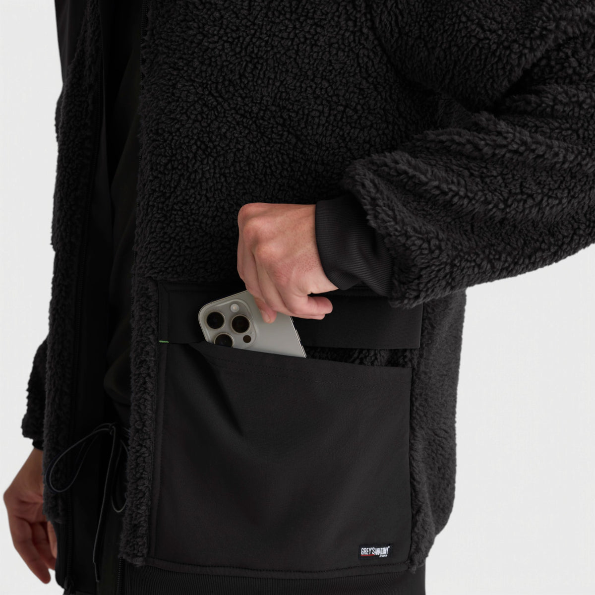 Randin 5-Pocket Sherpa Zip Front Jacket | GRSJ942