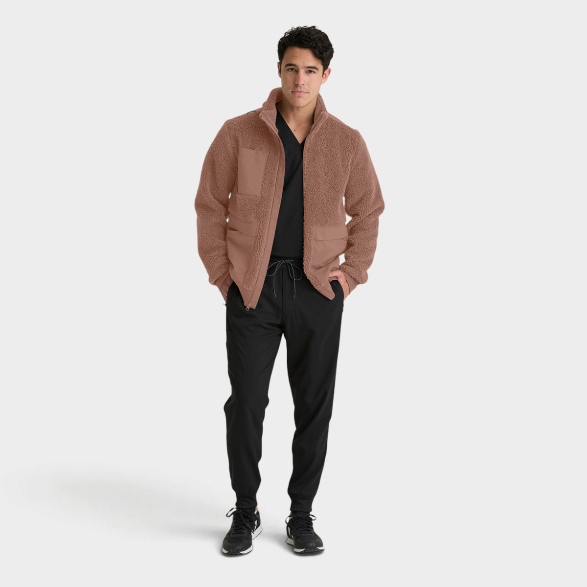 Randin 5-Pocket Sherpa Zip Front Jacket | GRSJ942