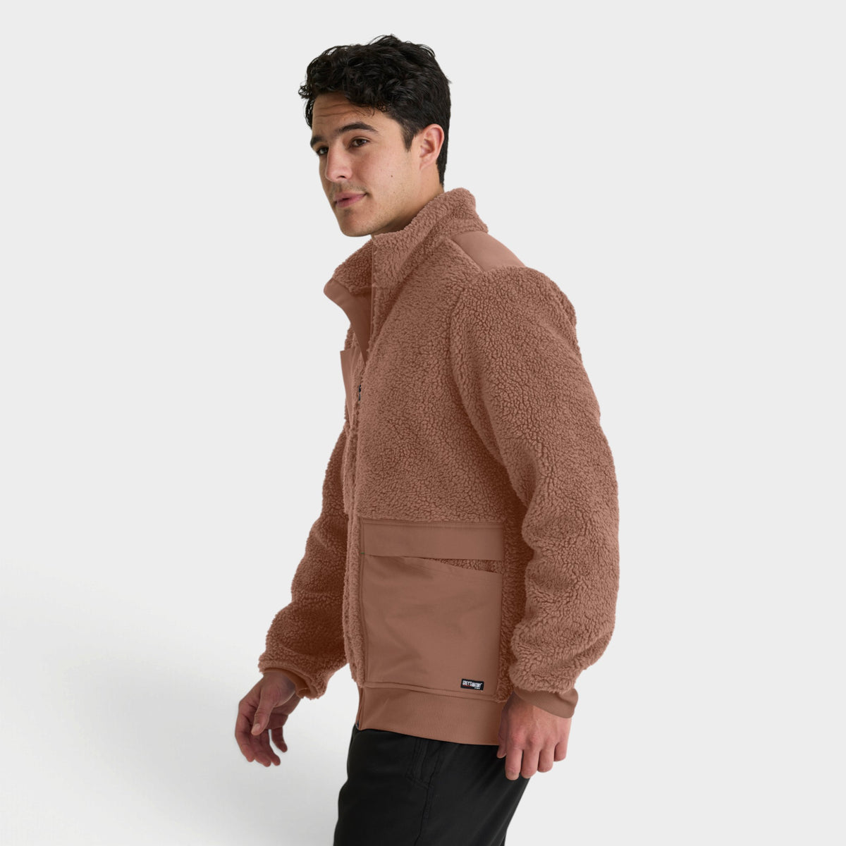 Randin 5-Pocket Sherpa Zip Front Jacket | GRSJ942