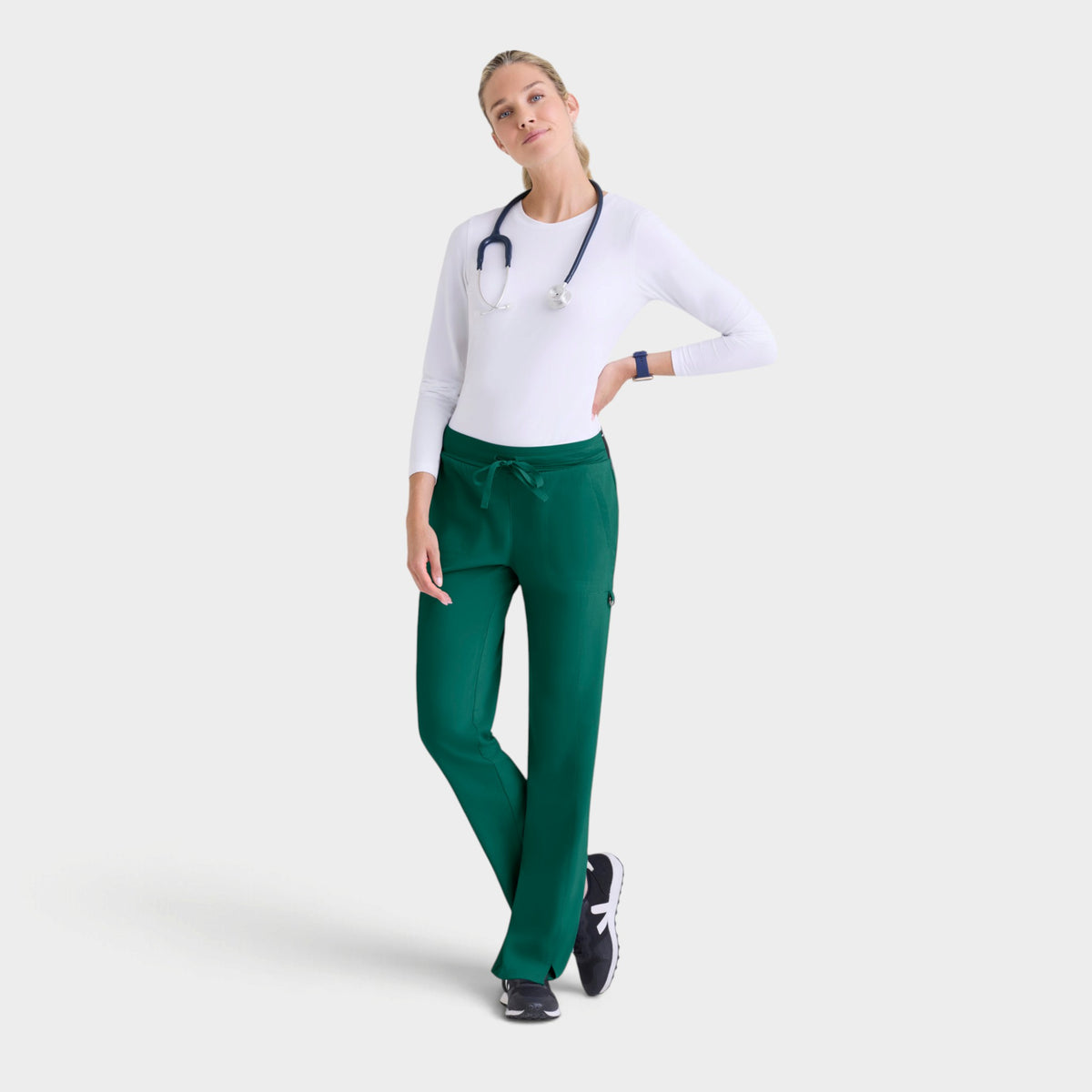Kim 3-Pocket Mid-Rise Straight Leg Pant | GRSP500