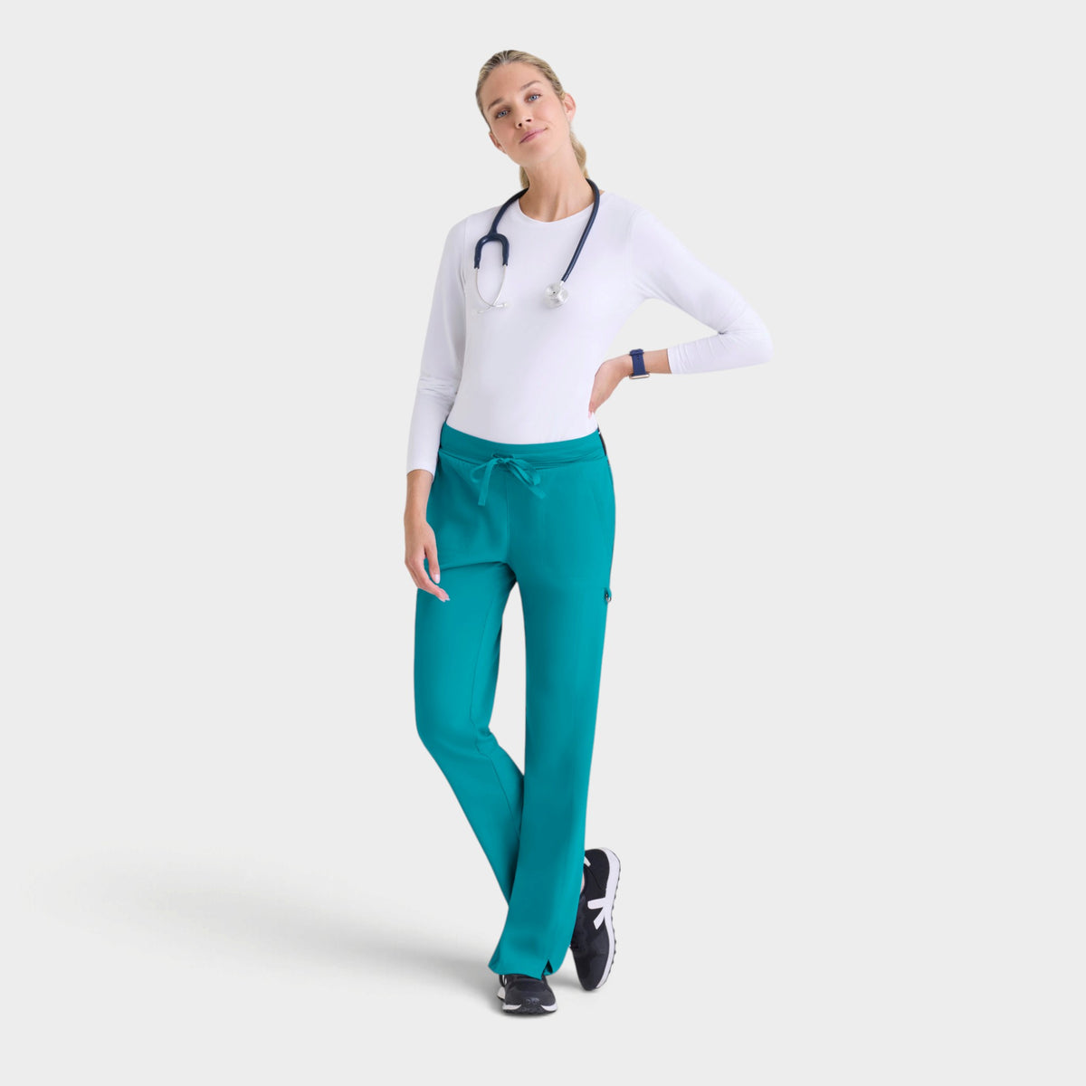 Kim 3-Pocket Mid-Rise Straight Leg Pant | GRSP500
