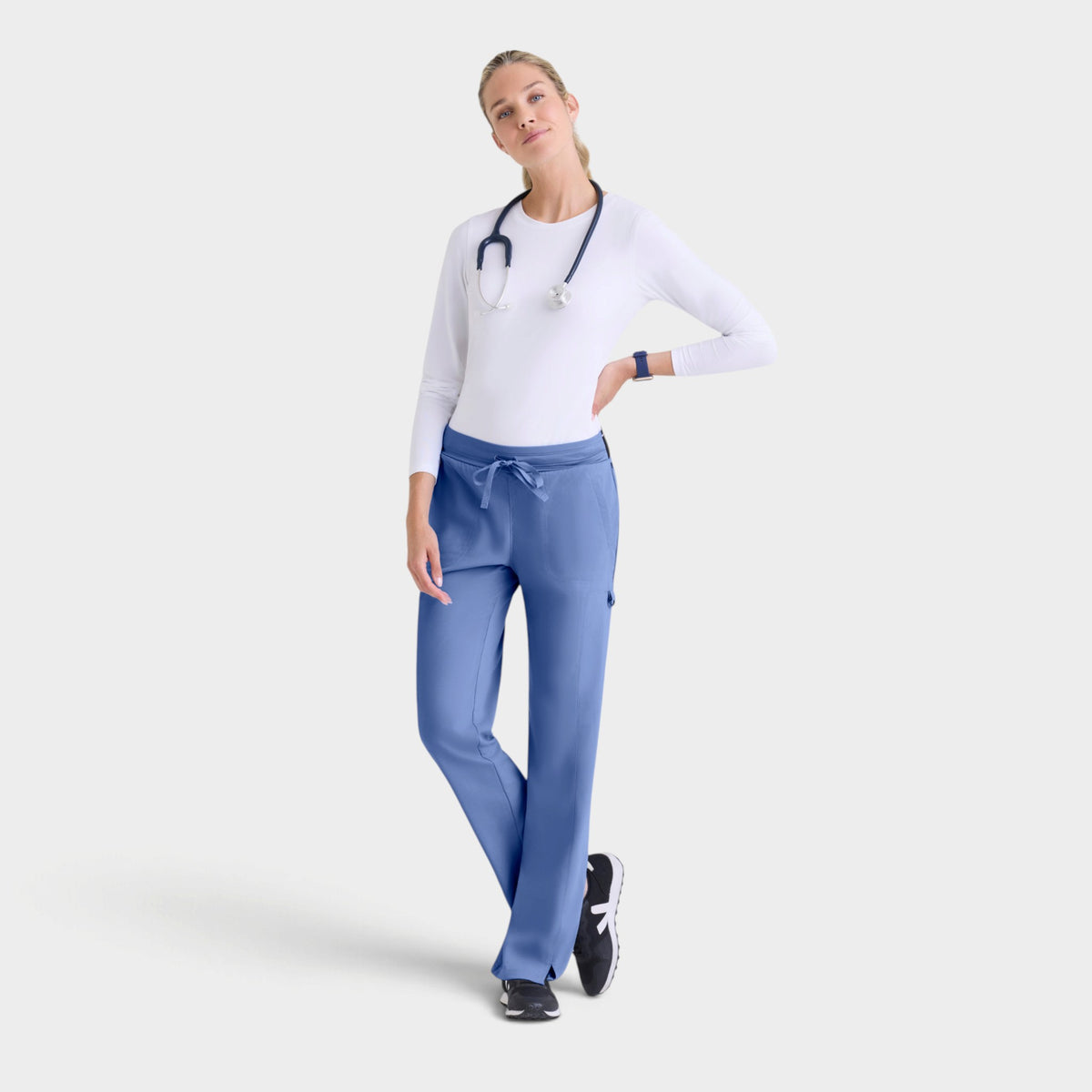 Kim 3-Pocket Mid-Rise Straight Leg Pant | GRSP500