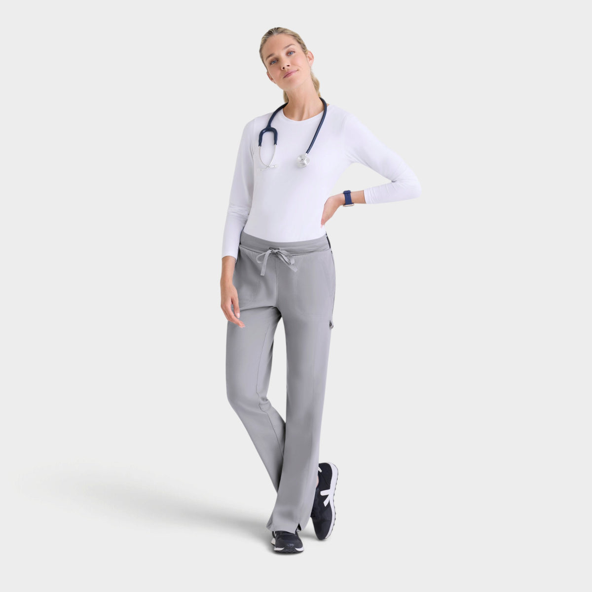 Kim 3-Pocket Mid-Rise Straight Leg Pant | GRSP500