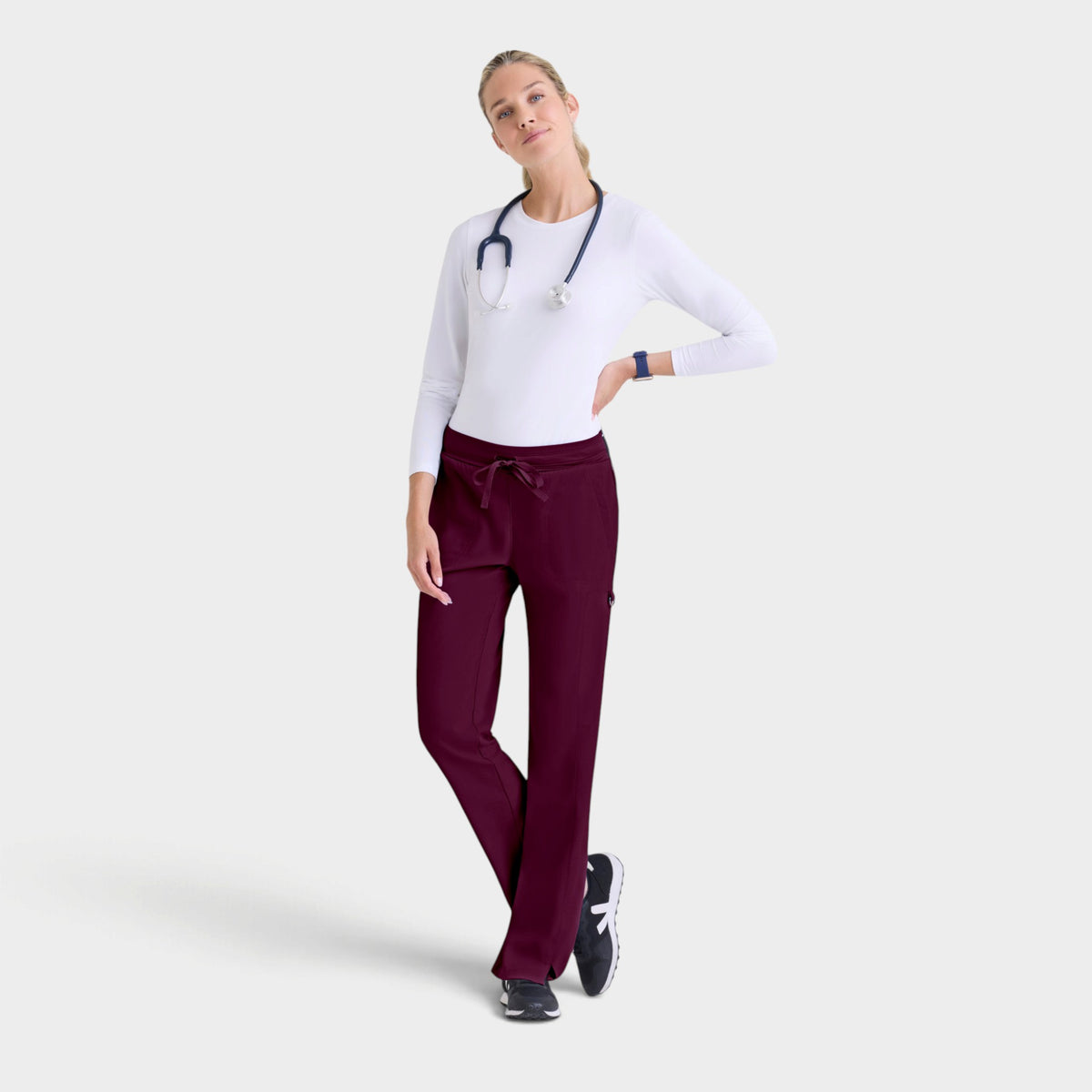 Kim 3-Pocket Mid-Rise Straight Leg Pant | GRSP500