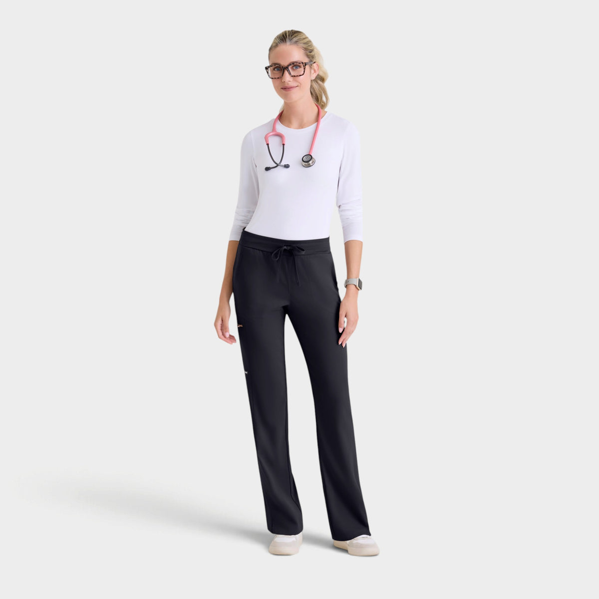 Kim 3-Pocket Mid-Rise Straight Leg Pant | GRSP500