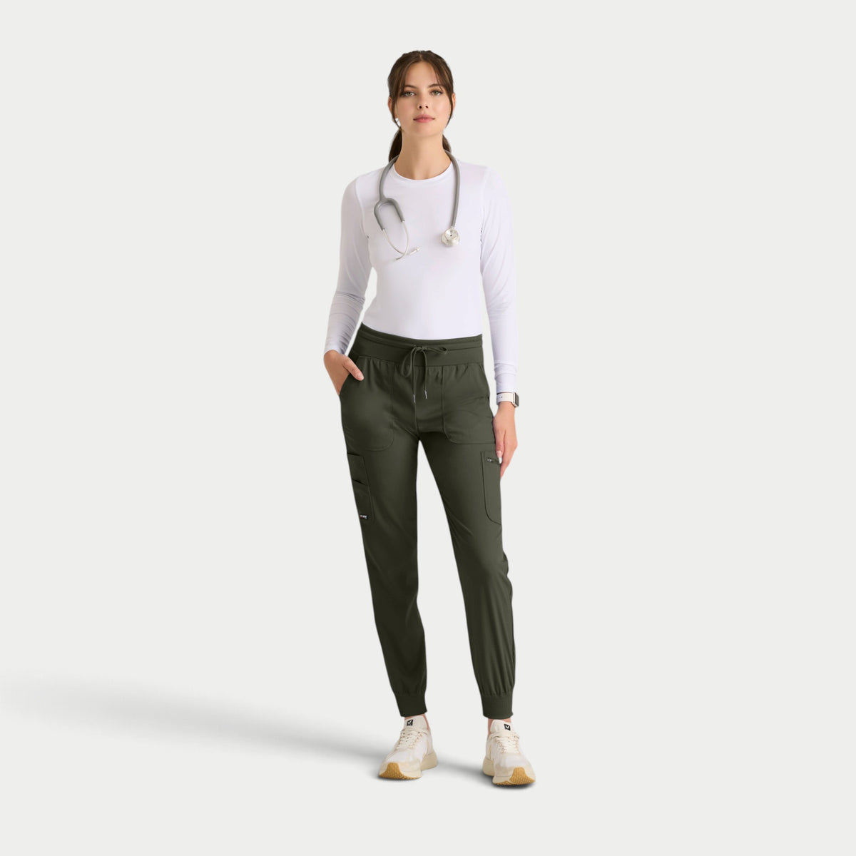 Carly 7-Pocket Mid-Rise Jogger Pant | GRSP527
