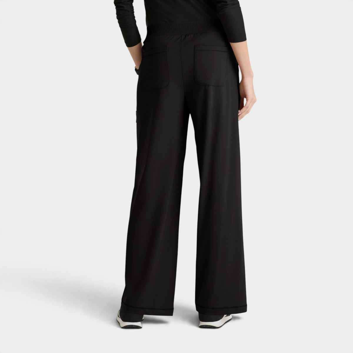 Crystal 6-Pocket Elastic Waistband Wide Leg Pant | GRSP746