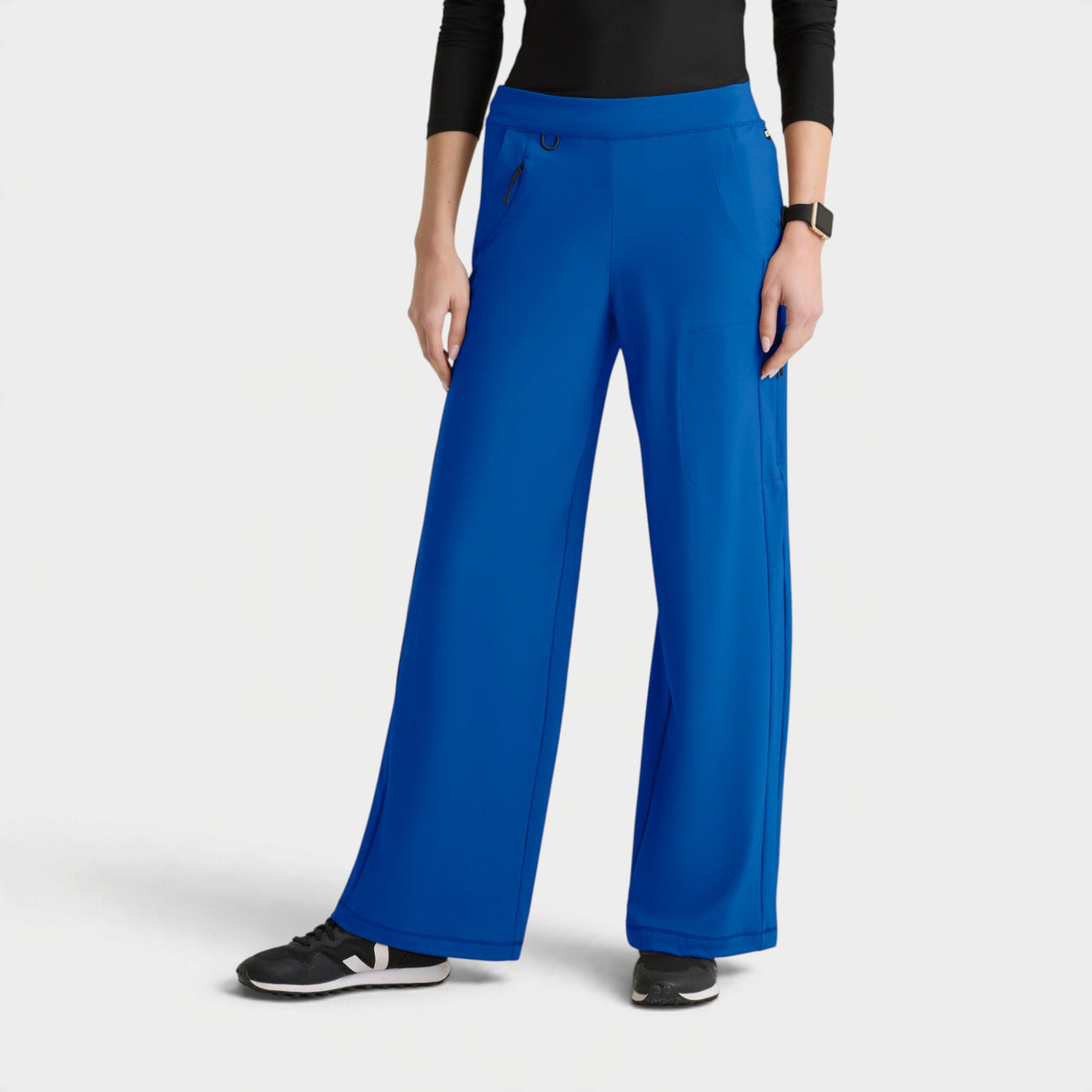 Crystal 6-Pocket Elastic Waistband Wide Leg Pant | GRSP746