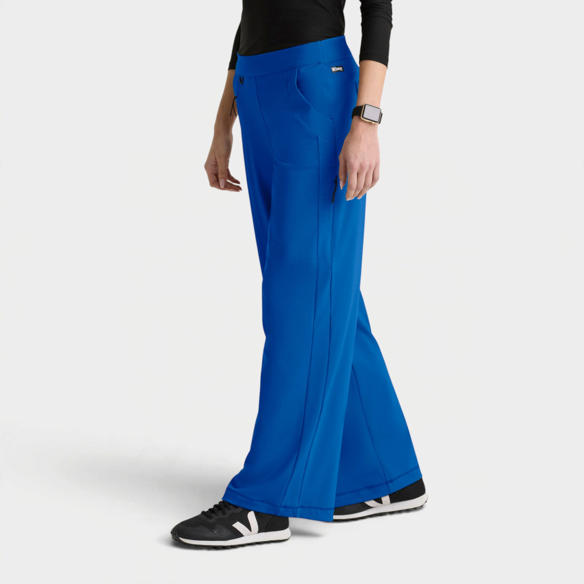 Crystal 6-Pocket Elastic Waistband Wide Leg Pant | GRSP746