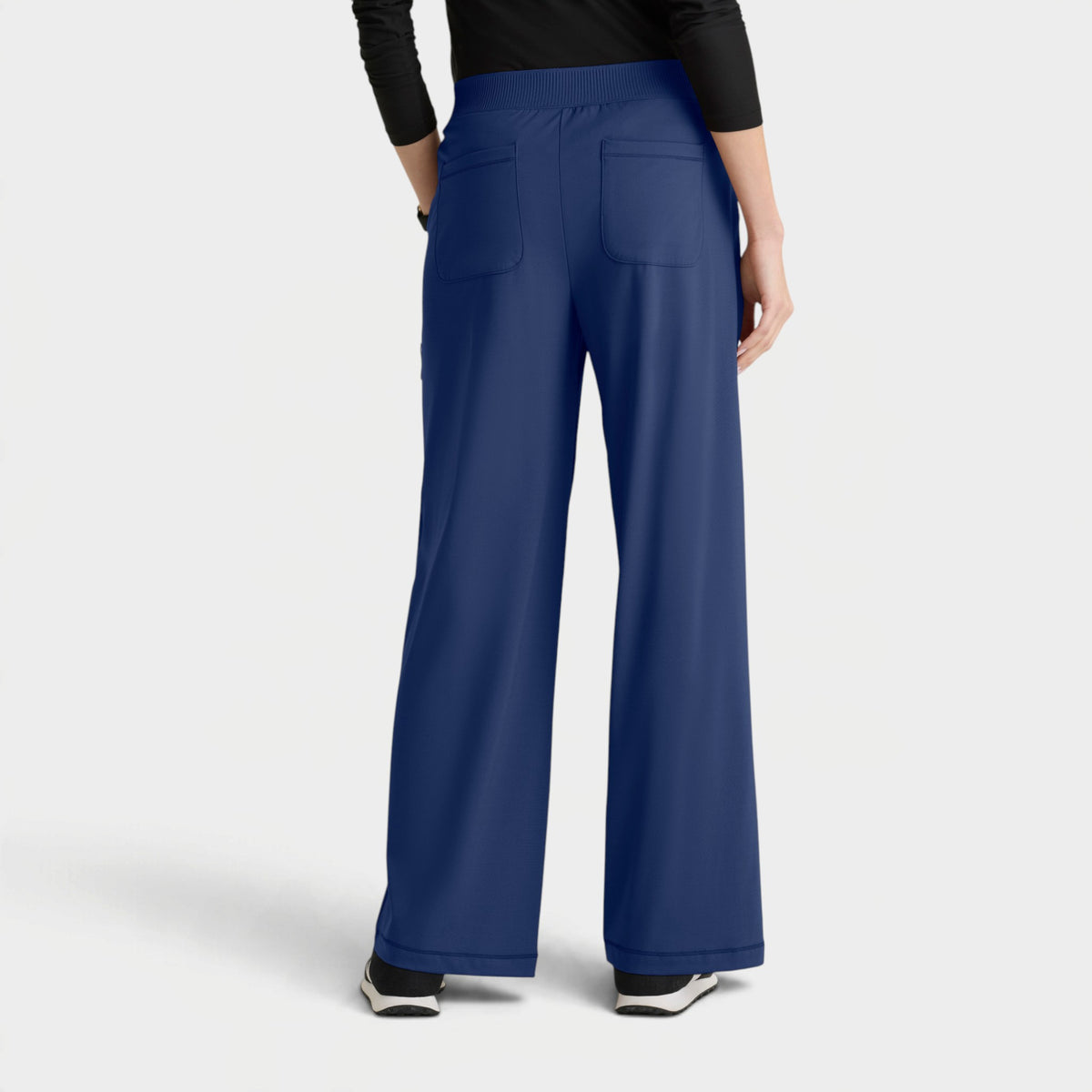 Crystal 6-Pocket Elastic Waistband Wide Leg Pant | GRSP746