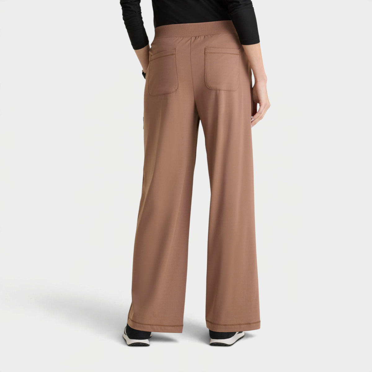 Crystal 6-Pocket Elastic Waistband Wide Leg Pant | GRSP746