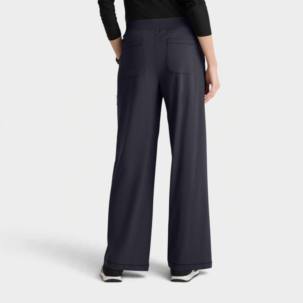 Crystal 6-Pocket Elastic Waistband Wide Leg Pant | GRSP746