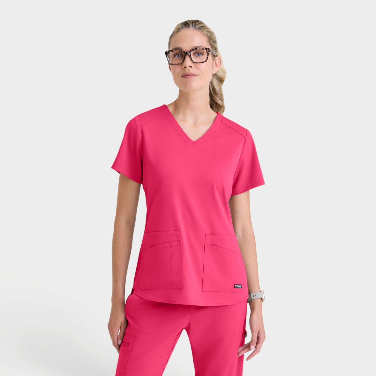 Emma 4-Pocket V-Neck Scrub Top | GRST011