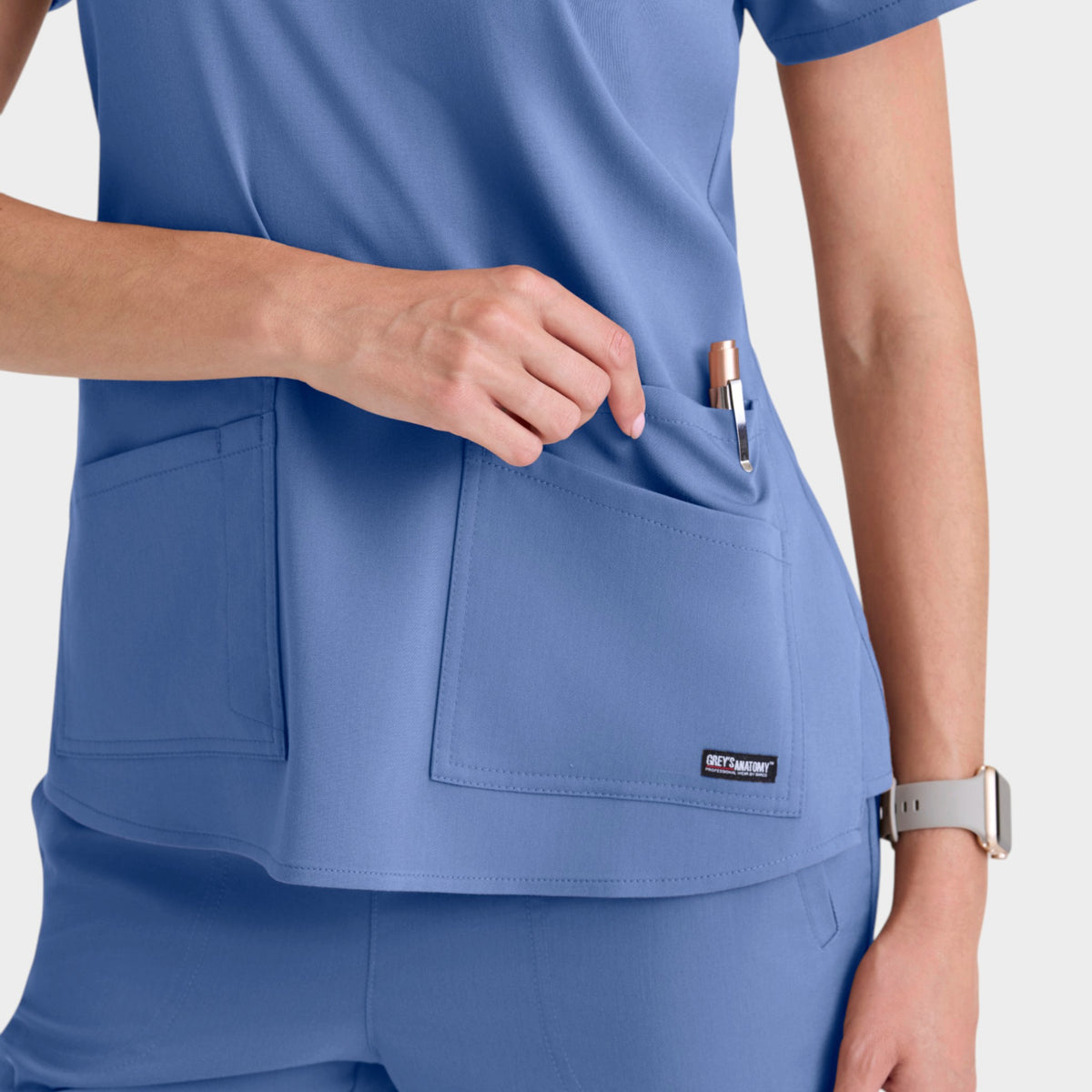 Emma 4-Pocket V-Neck Scrub Top | GRST011