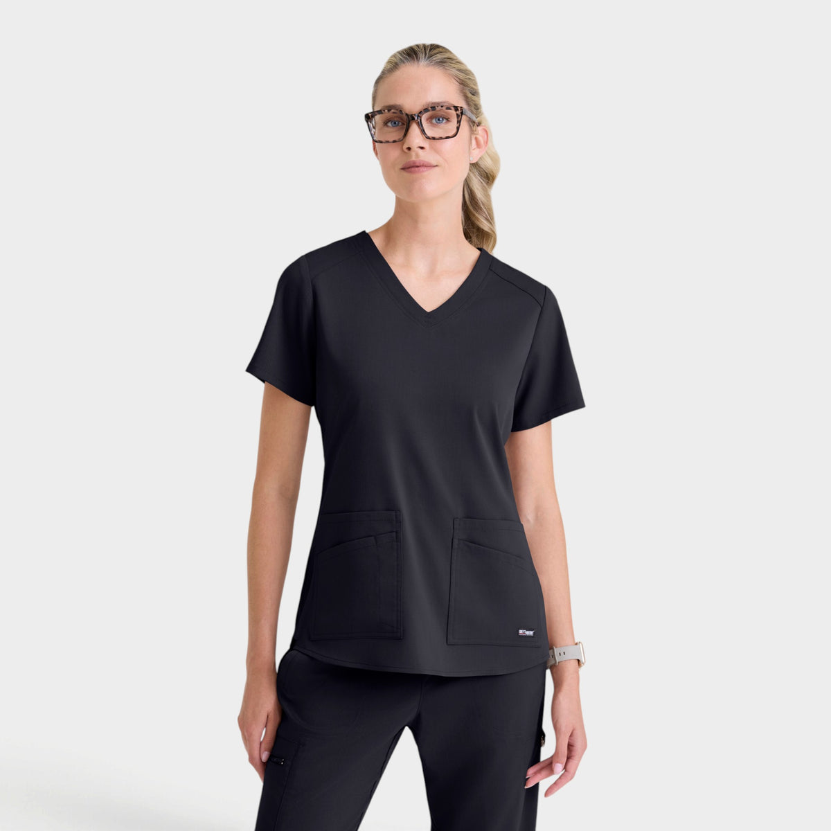 Emma 4-Pocket V-Neck Scrub Top | GRST011