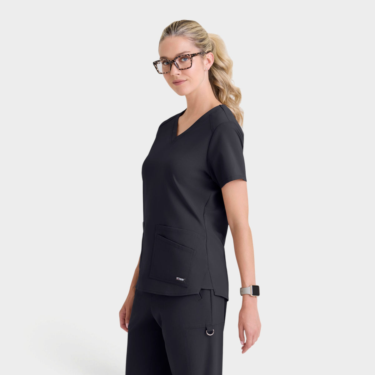 Emma 4-Pocket V-Neck Scrub Top | GRST011
