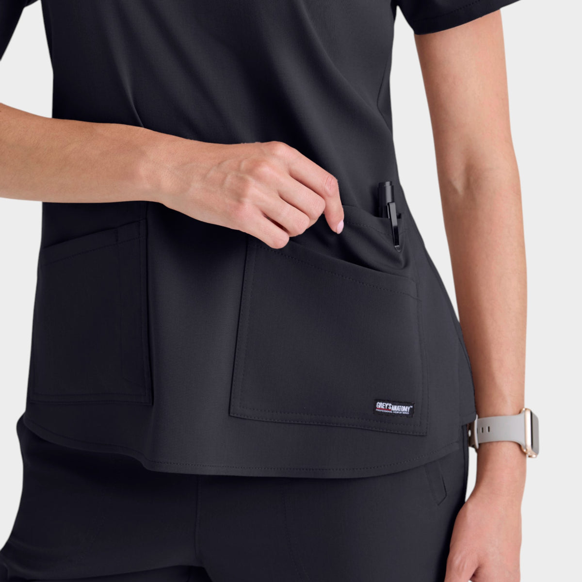 Emma 4-Pocket V-Neck Scrub Top | GRST011
