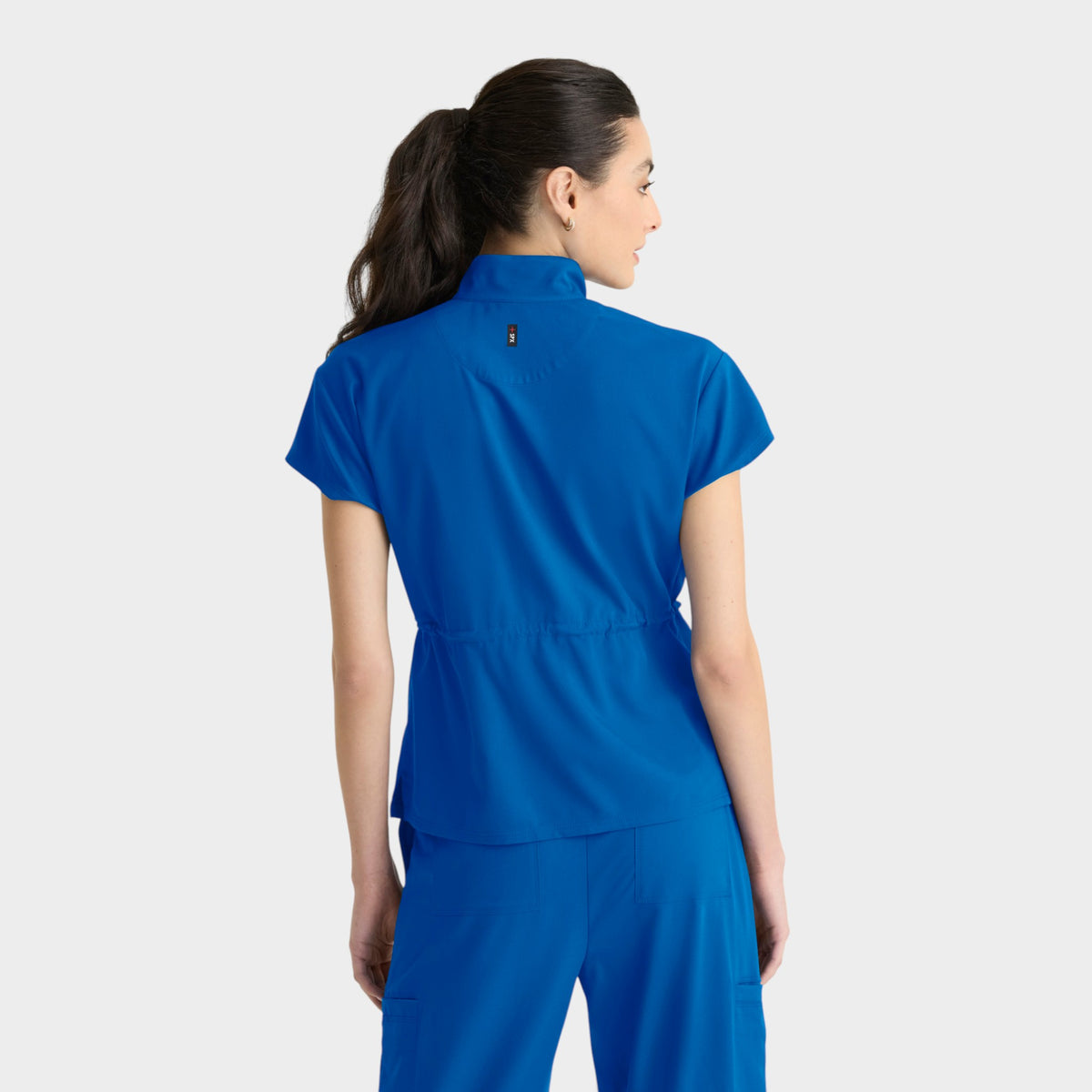 Nina 2-Pocket Mock Neck Zip Front Top | GRST324