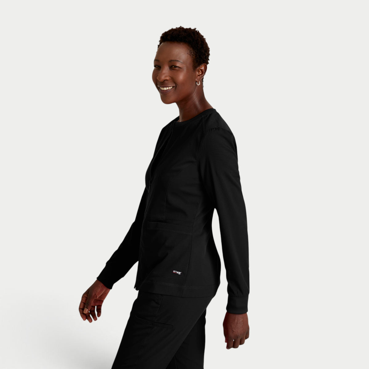 Millie 3-Pocket Crewneck Scrub Jacket | GRSW017