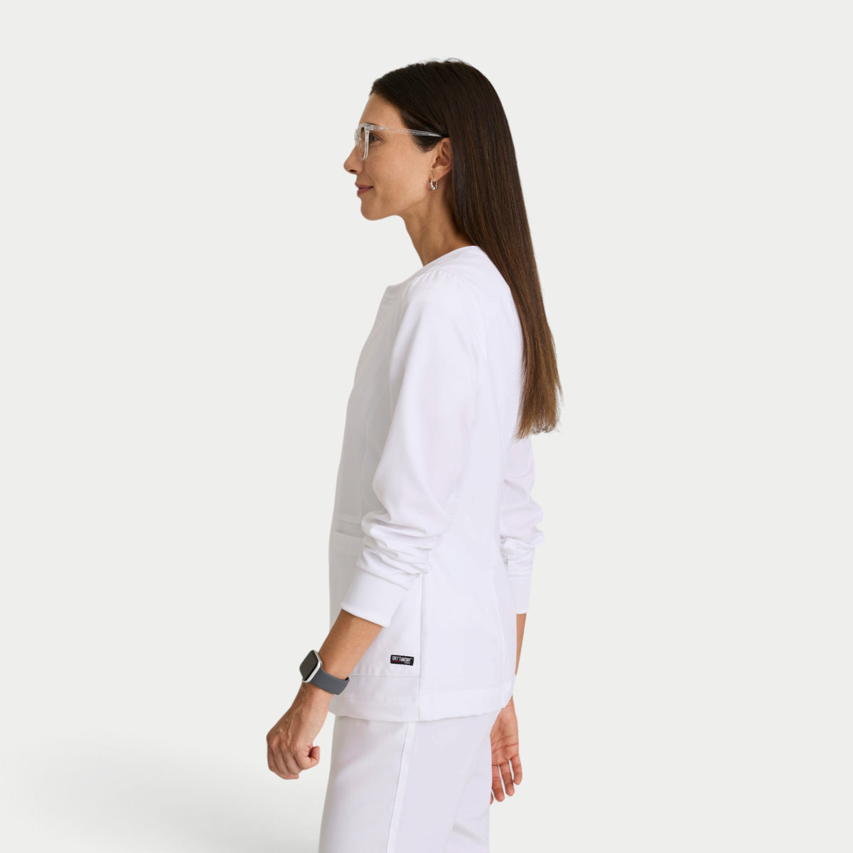 Millie 3-Pocket Crewneck Scrub Jacket | GRSW017