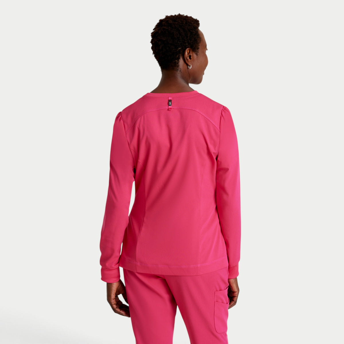 Millie 3-Pocket Crewneck Scrub Jacket | GRSW017