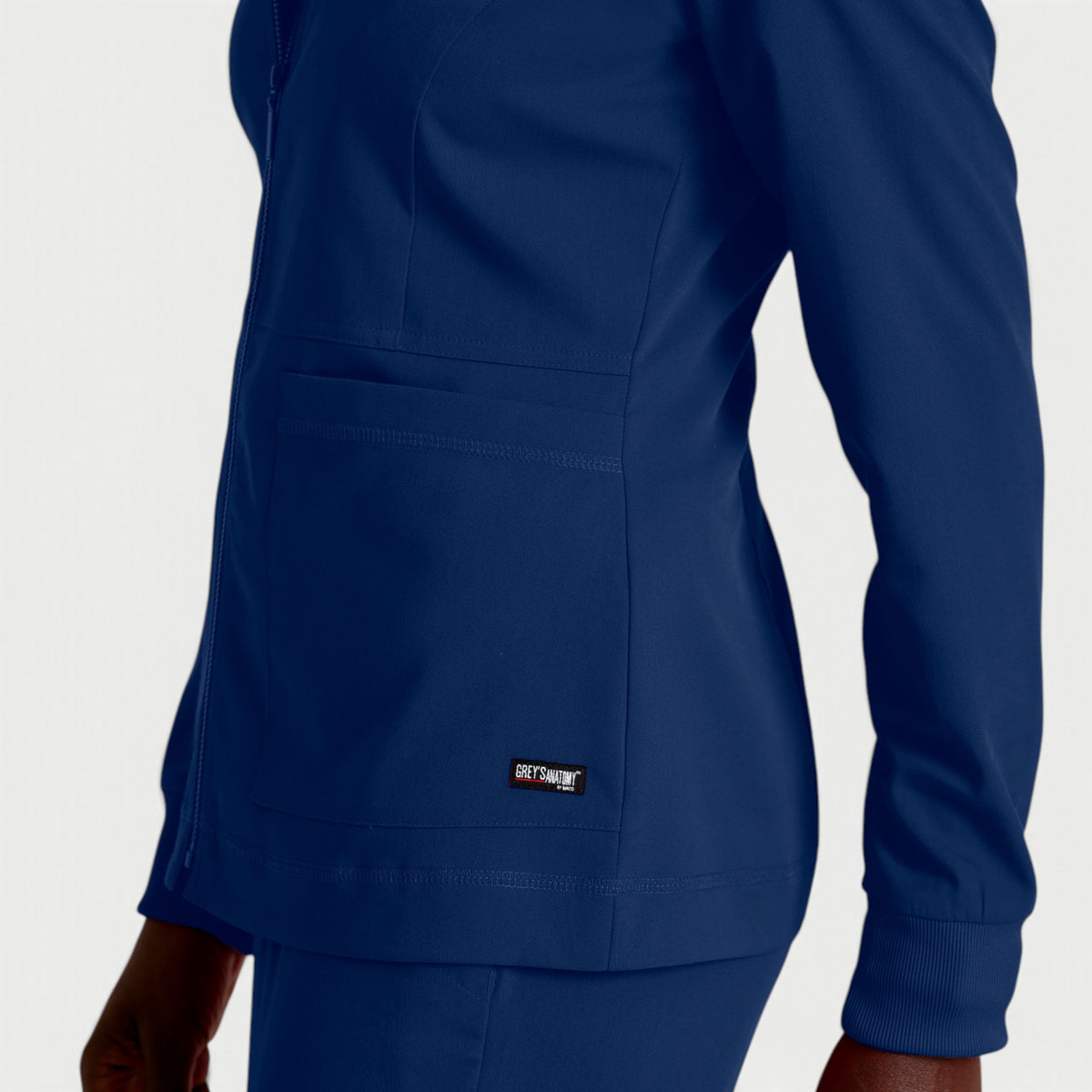 Millie 3-Pocket Crewneck Scrub Jacket | GRSW017