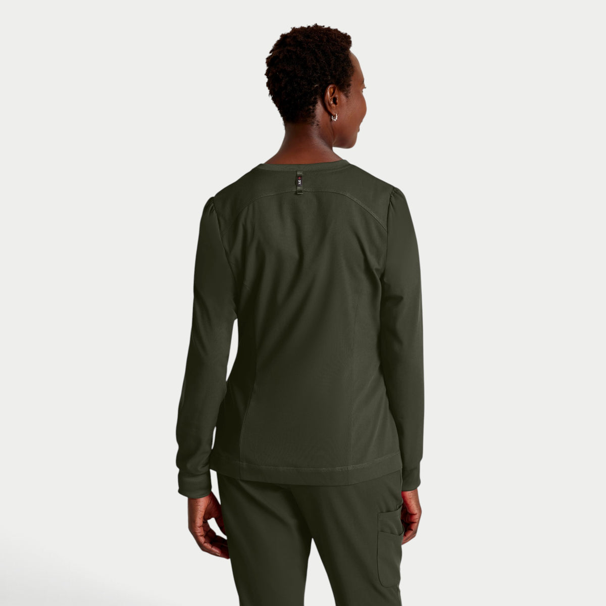 Millie 3-Pocket Crewneck Scrub Jacket | GRSW017