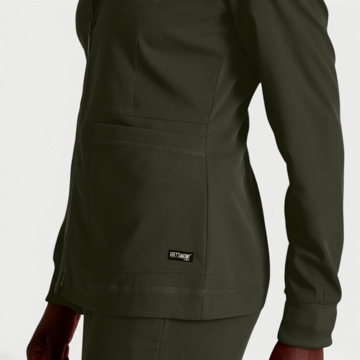 Millie 3-Pocket Crewneck Scrub Jacket | GRSW017