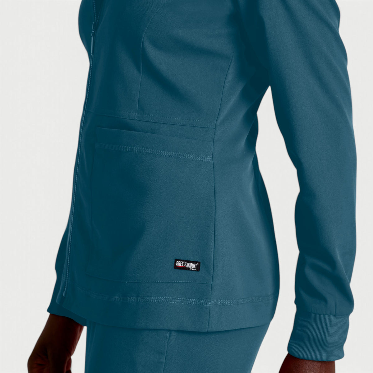 Millie 3-Pocket Crewneck Scrub Jacket | GRSW017