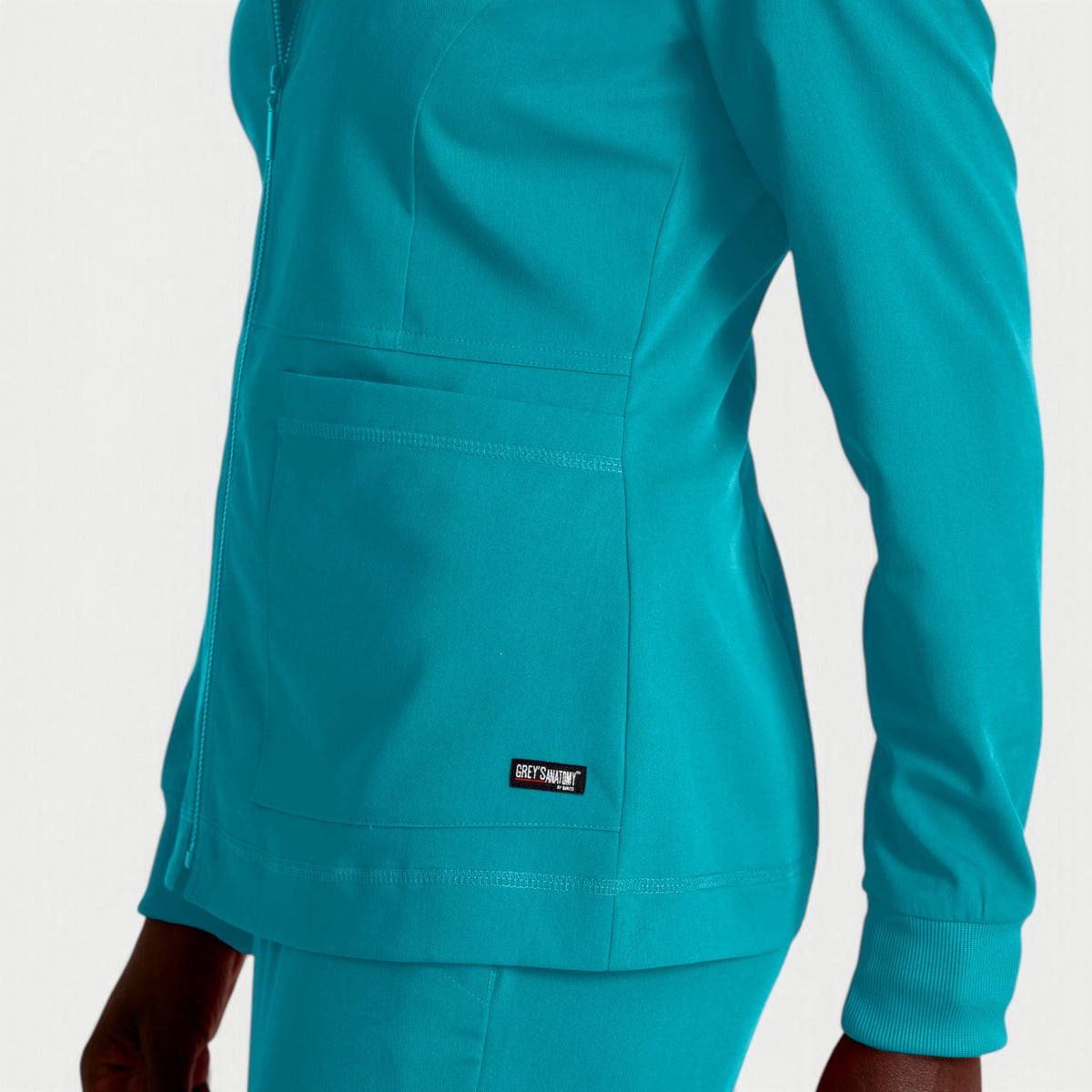 Millie 3-Pocket Crewneck Scrub Jacket | GRSW017