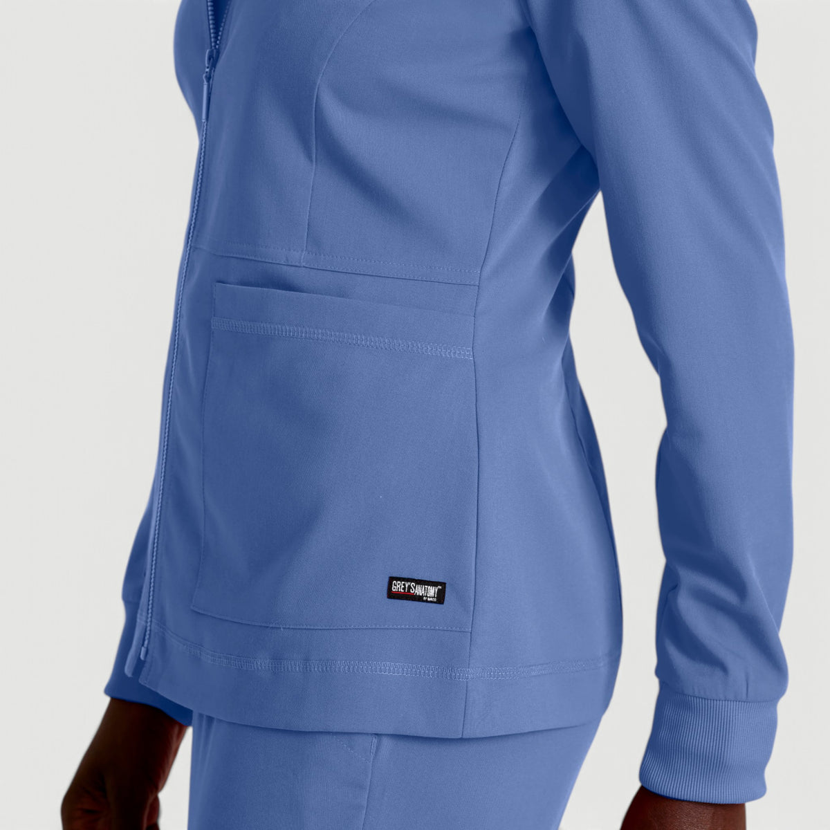 Millie 3-Pocket Crewneck Scrub Jacket | GRSW017