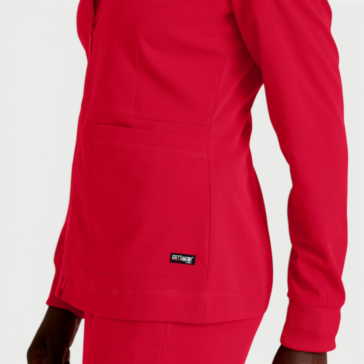 Millie 3-Pocket Crewneck Scrub Jacket | GRSW017