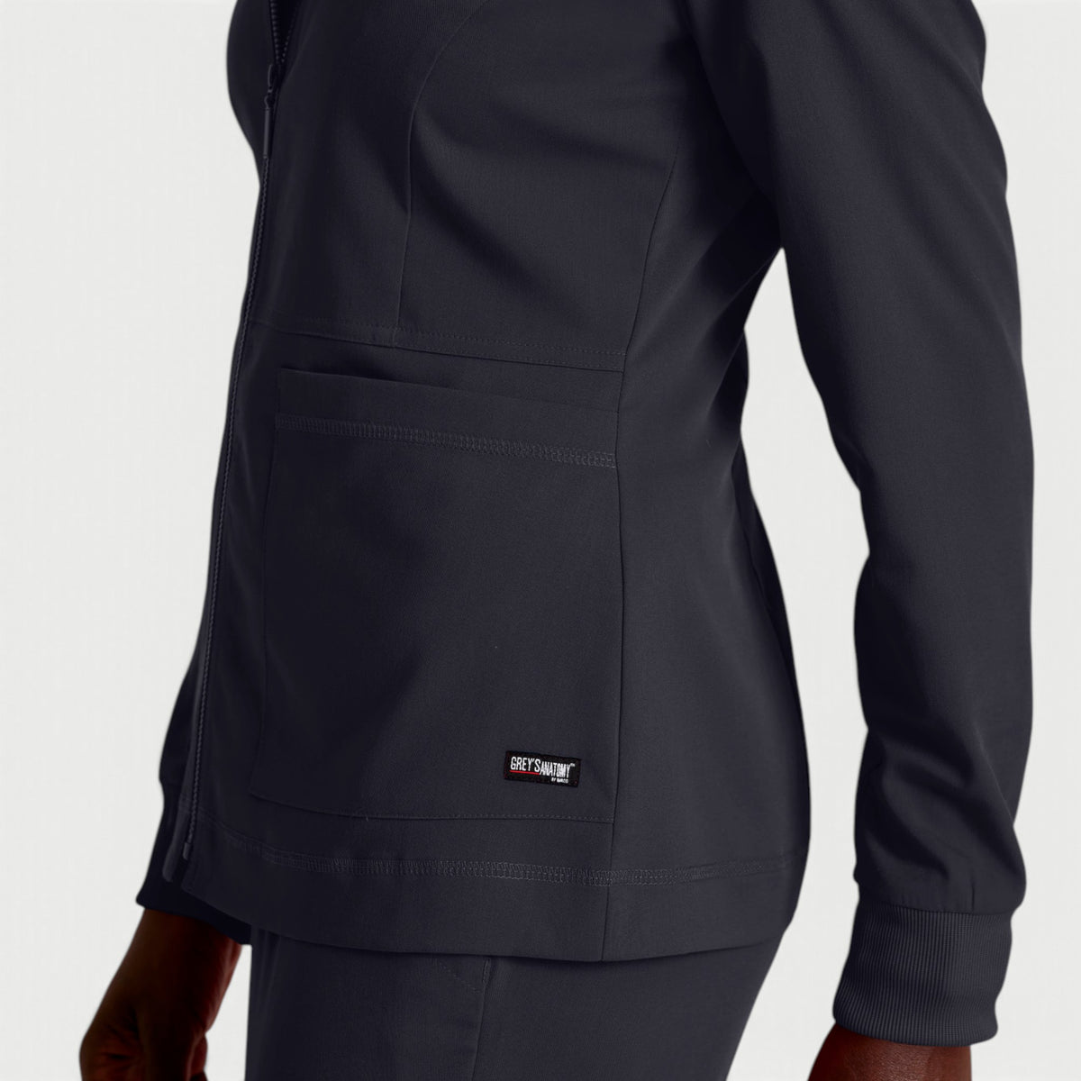 Millie 3-Pocket Crewneck Scrub Jacket | GRSW017