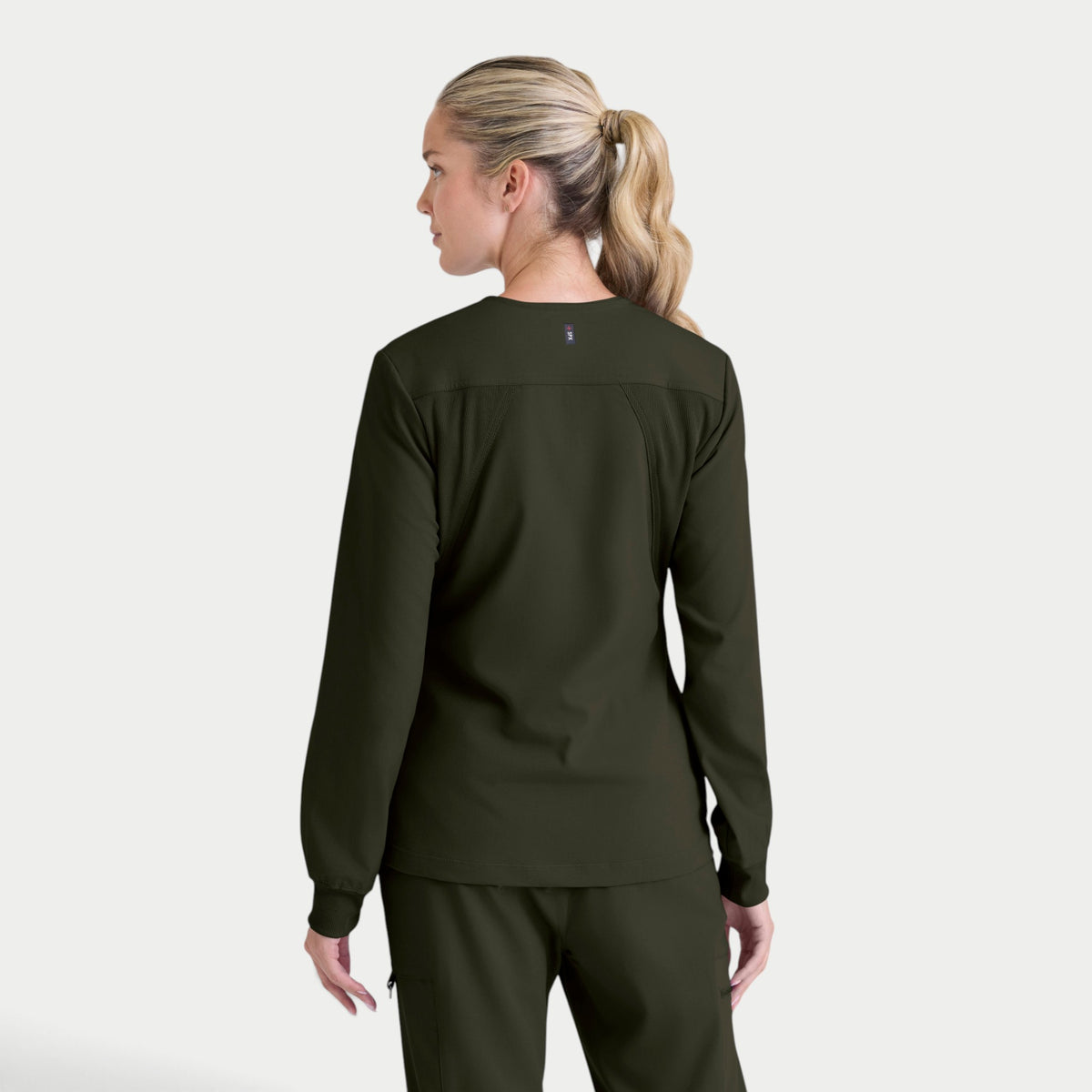 Gianna 5-Pocket Crewneck Scrub Jacket | GRSW873
