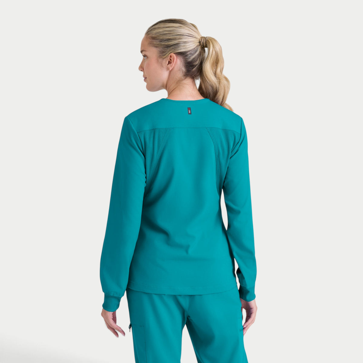 Gianna 5-Pocket Crewneck Scrub Jacket | GRSW873
