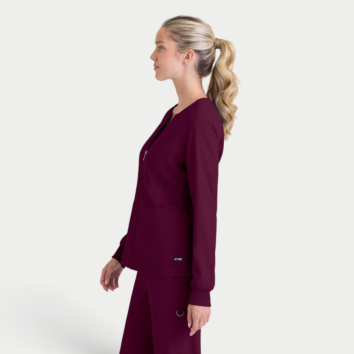 Gianna 5-Pocket Crewneck Scrub Jacket | GRSW873