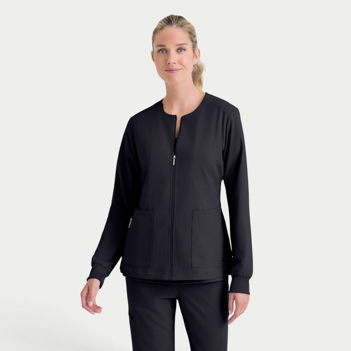 Gianna 5-Pocket Crewneck Scrub Jacket | GRSW873