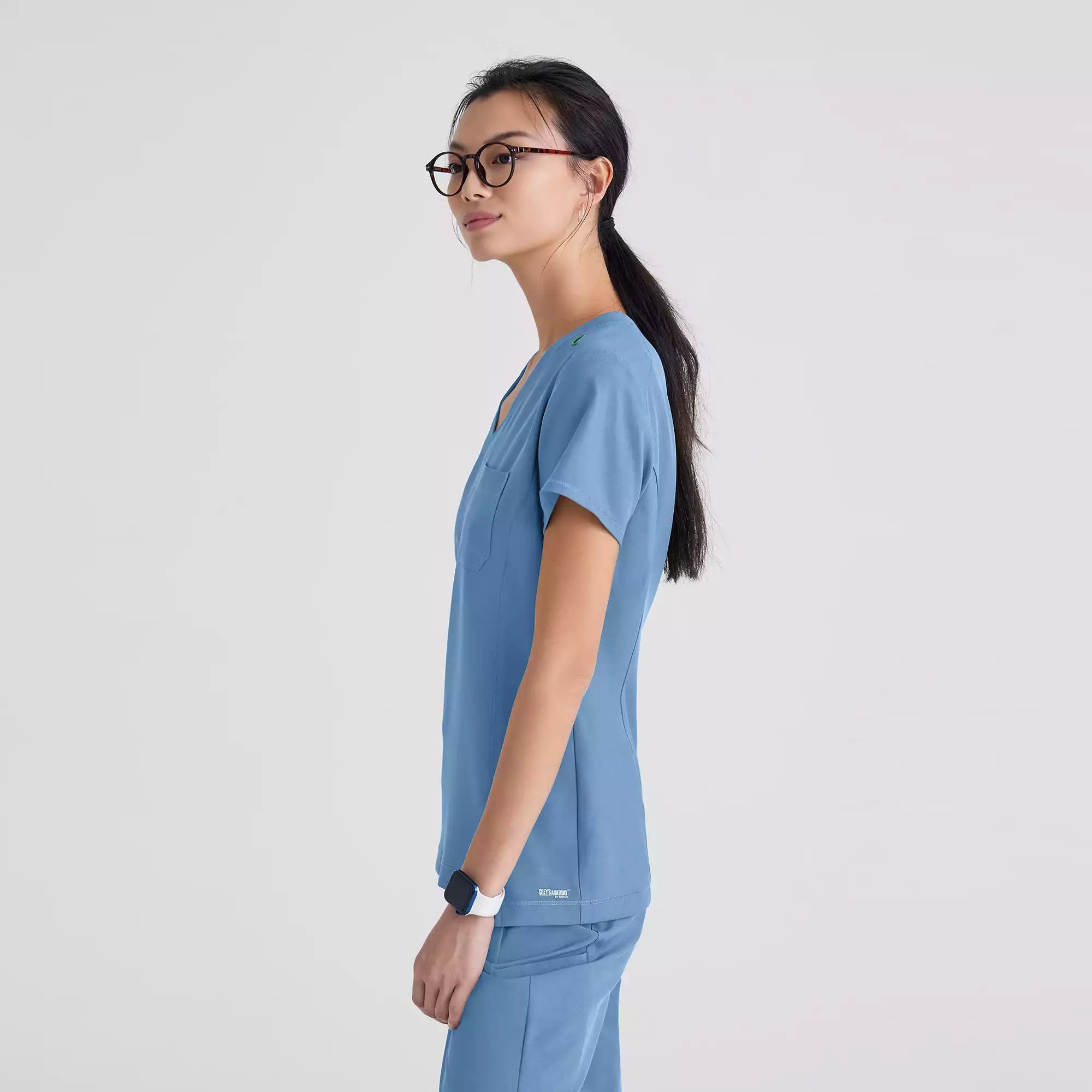Grey's Anatomy Banded V-Neck Tuck-In Top | GSST181