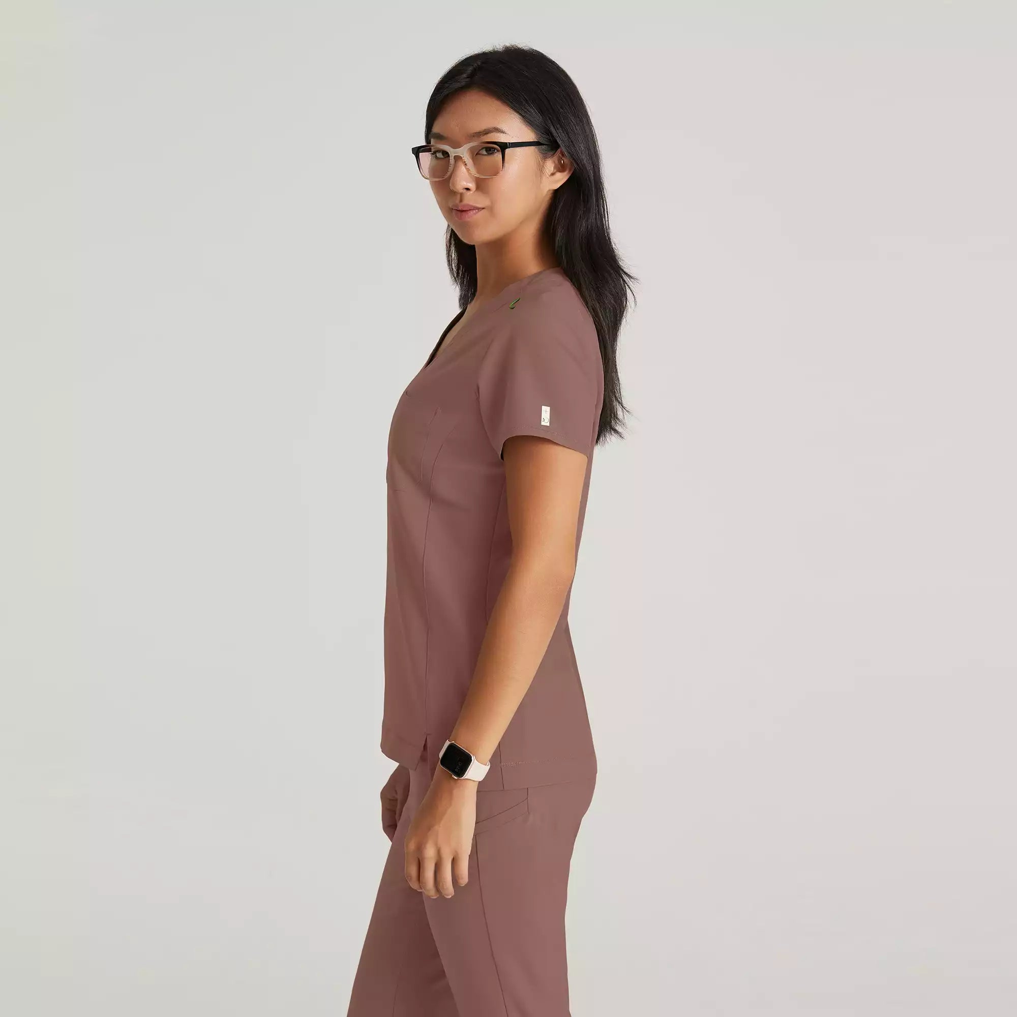Grey's Anatomy Banded V-Neck Tuck-In Top | GSST181