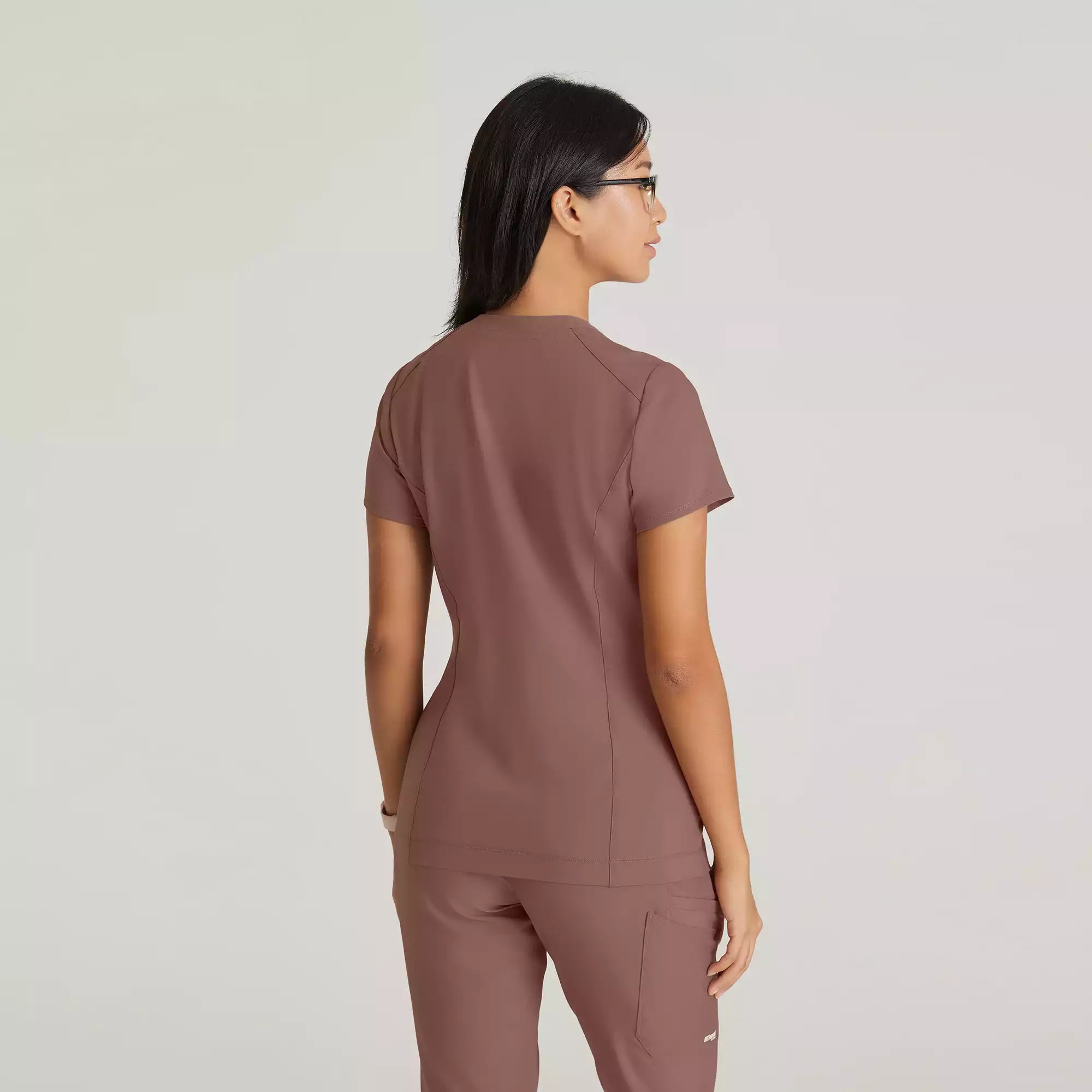 Grey's Anatomy Banded V-Neck Tuck-In Top | GSST181