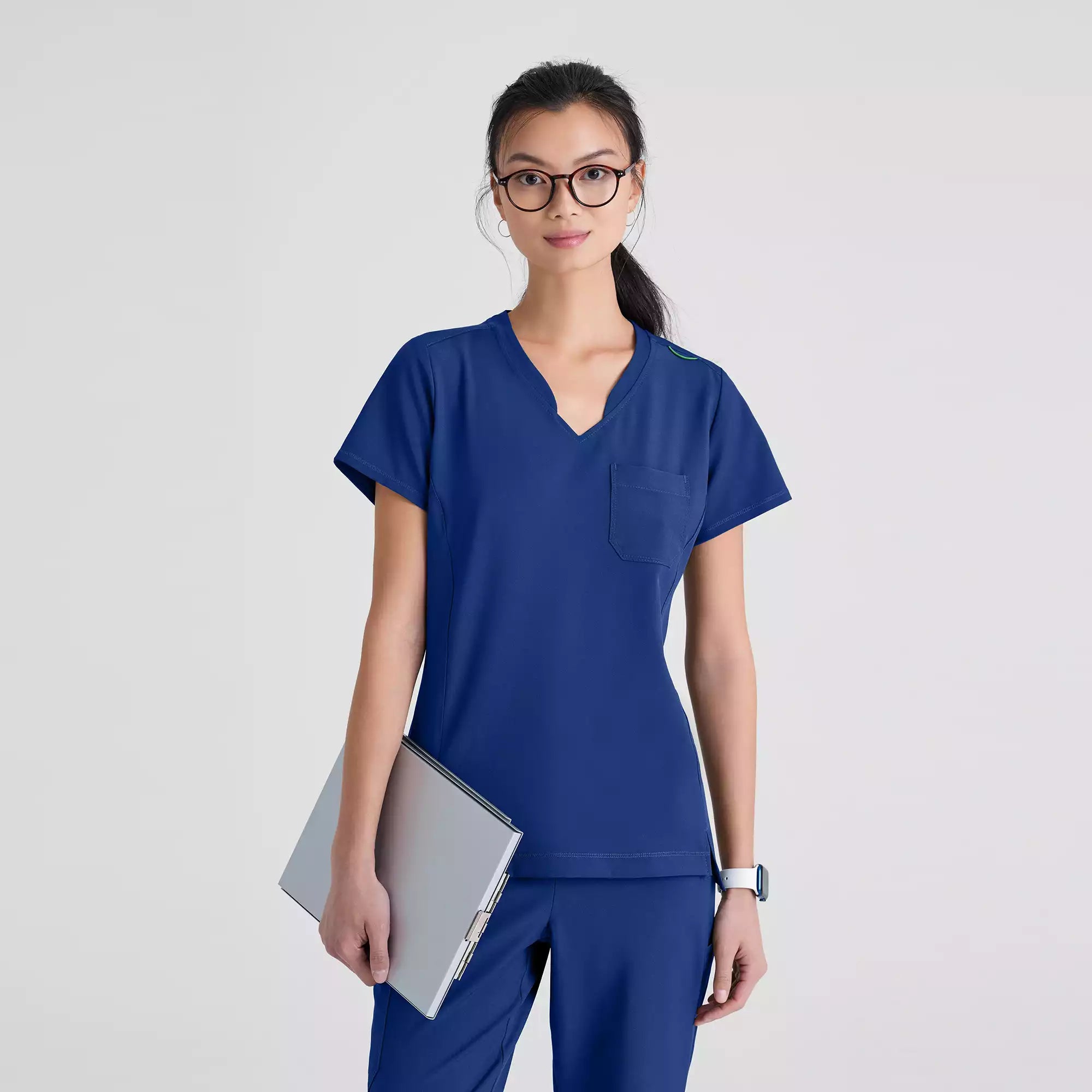 Grey's Anatomy Banded V-Neck Tuck-In Top | GSST181