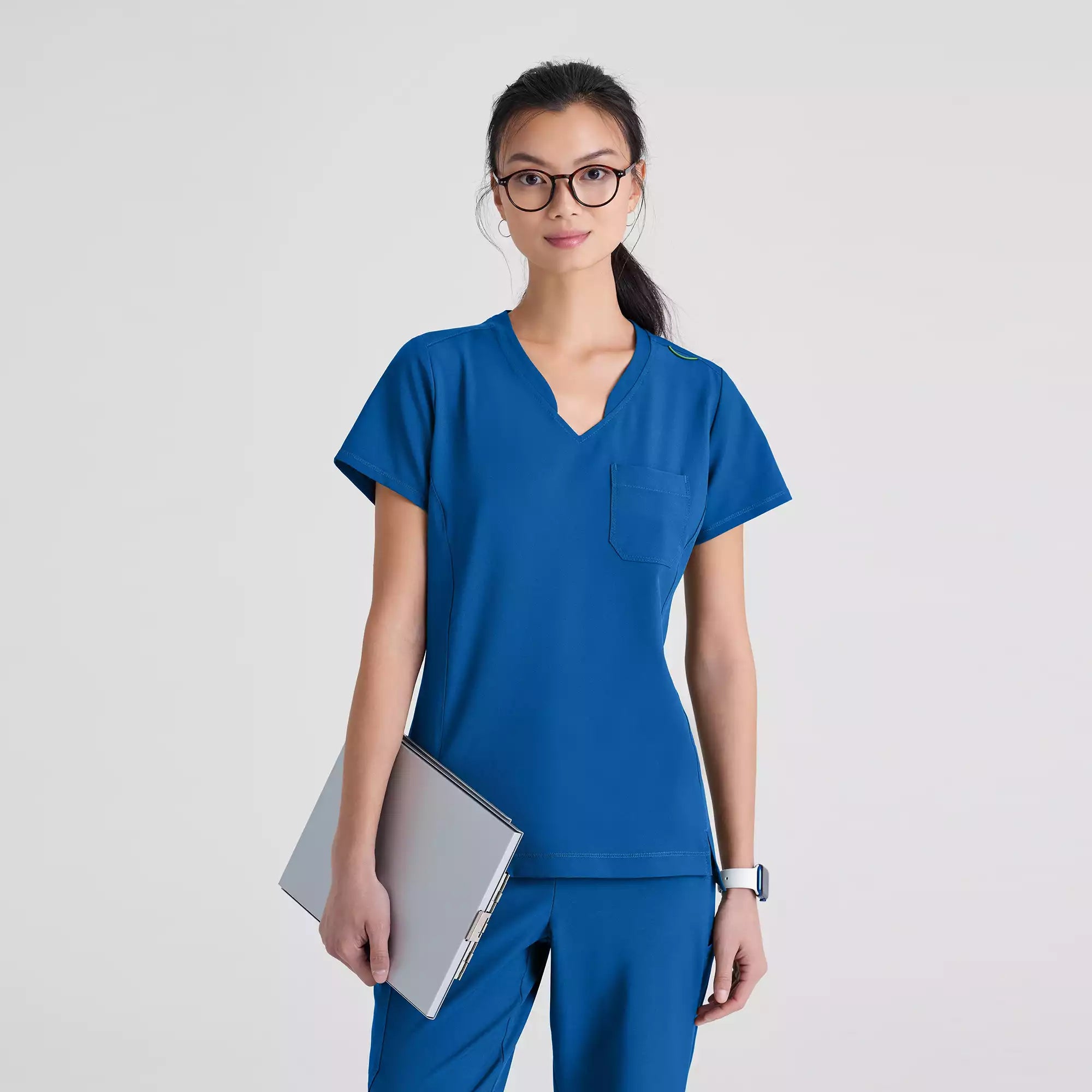 Grey's Anatomy Banded V-Neck Tuck-In Top | GSST181