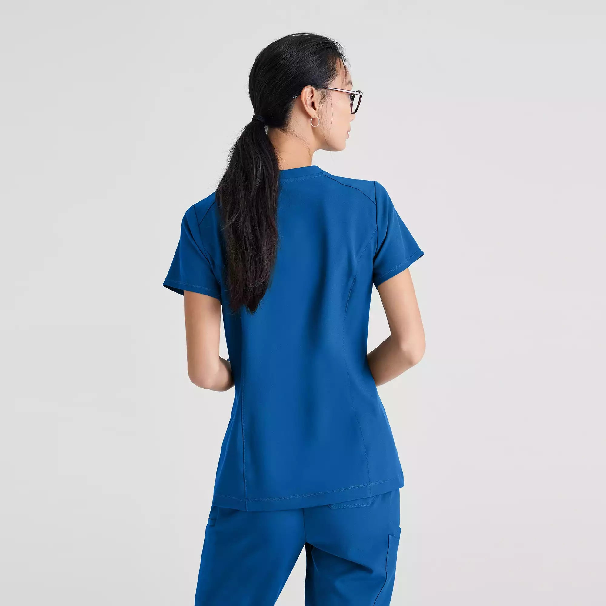 Grey's Anatomy Banded V-Neck Tuck-In Top | GSST181