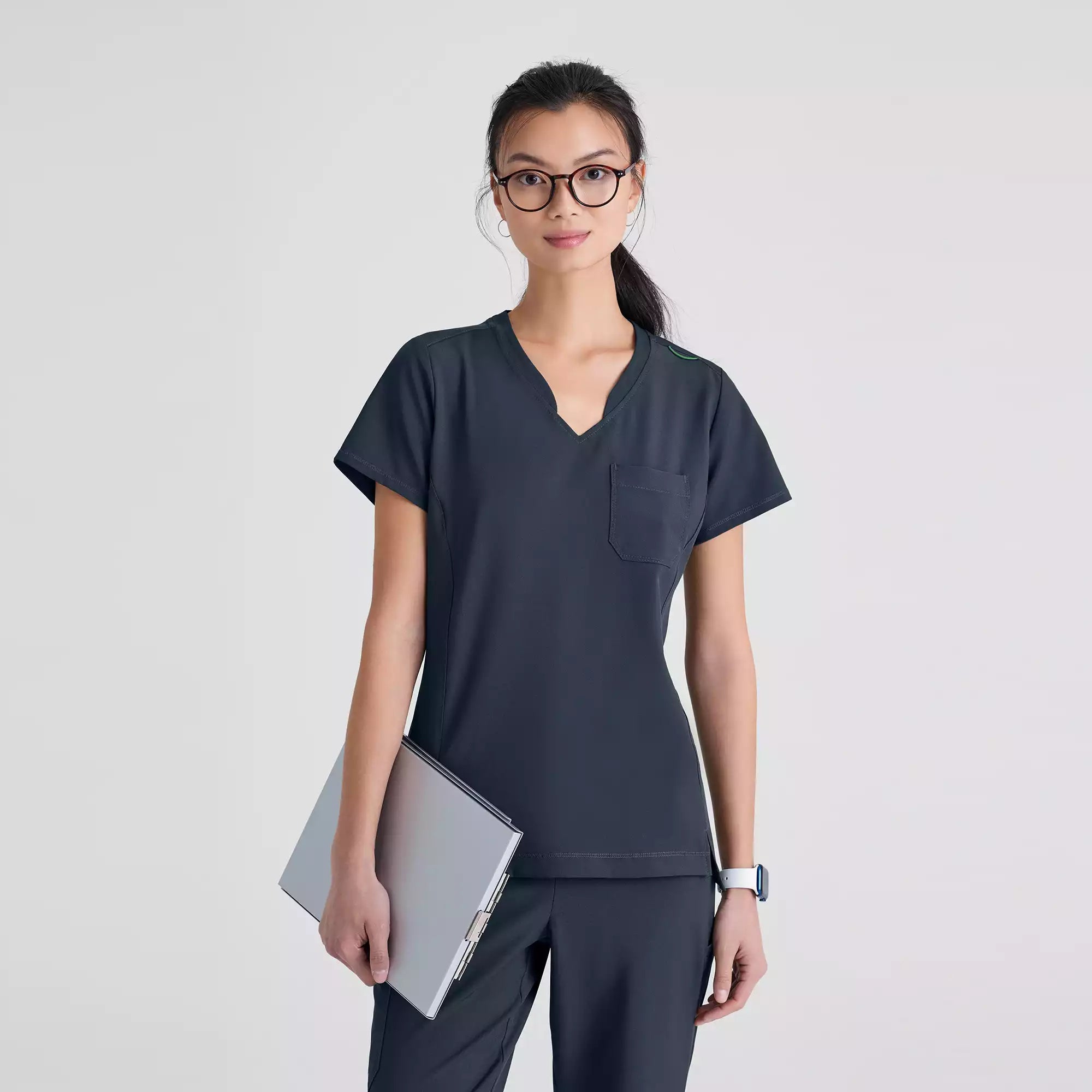 Grey's Anatomy Banded V-Neck Tuck-In Top | GSST181