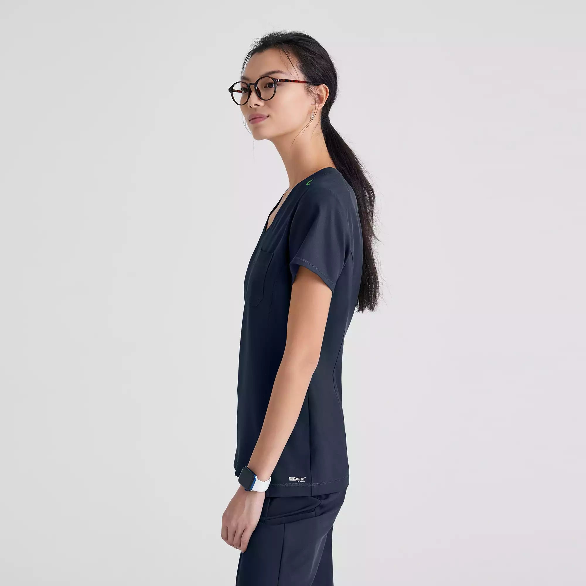 Grey's Anatomy Banded V-Neck Tuck-In Top | GSST181