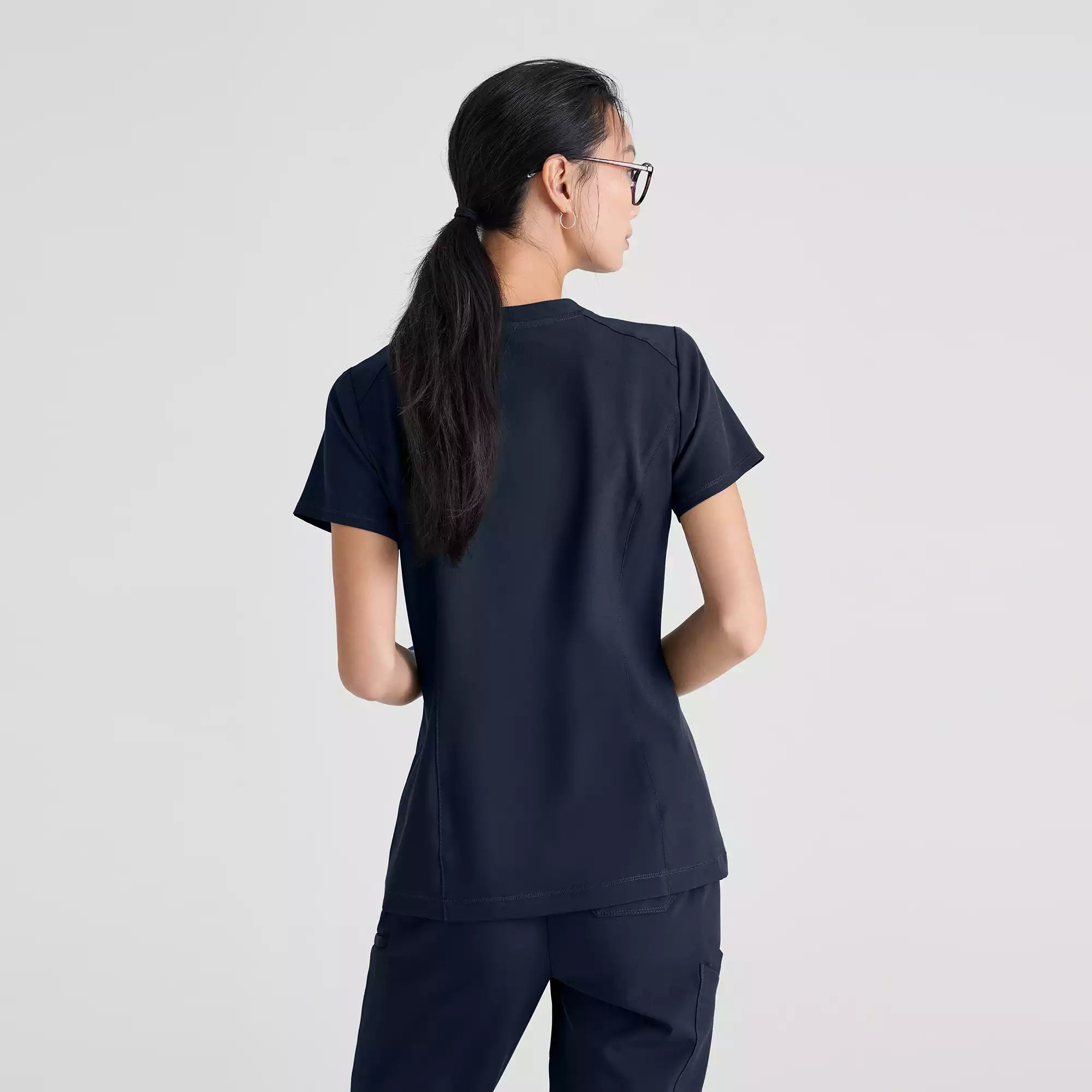 Grey's Anatomy Banded V-Neck Tuck-In Top | GSST181