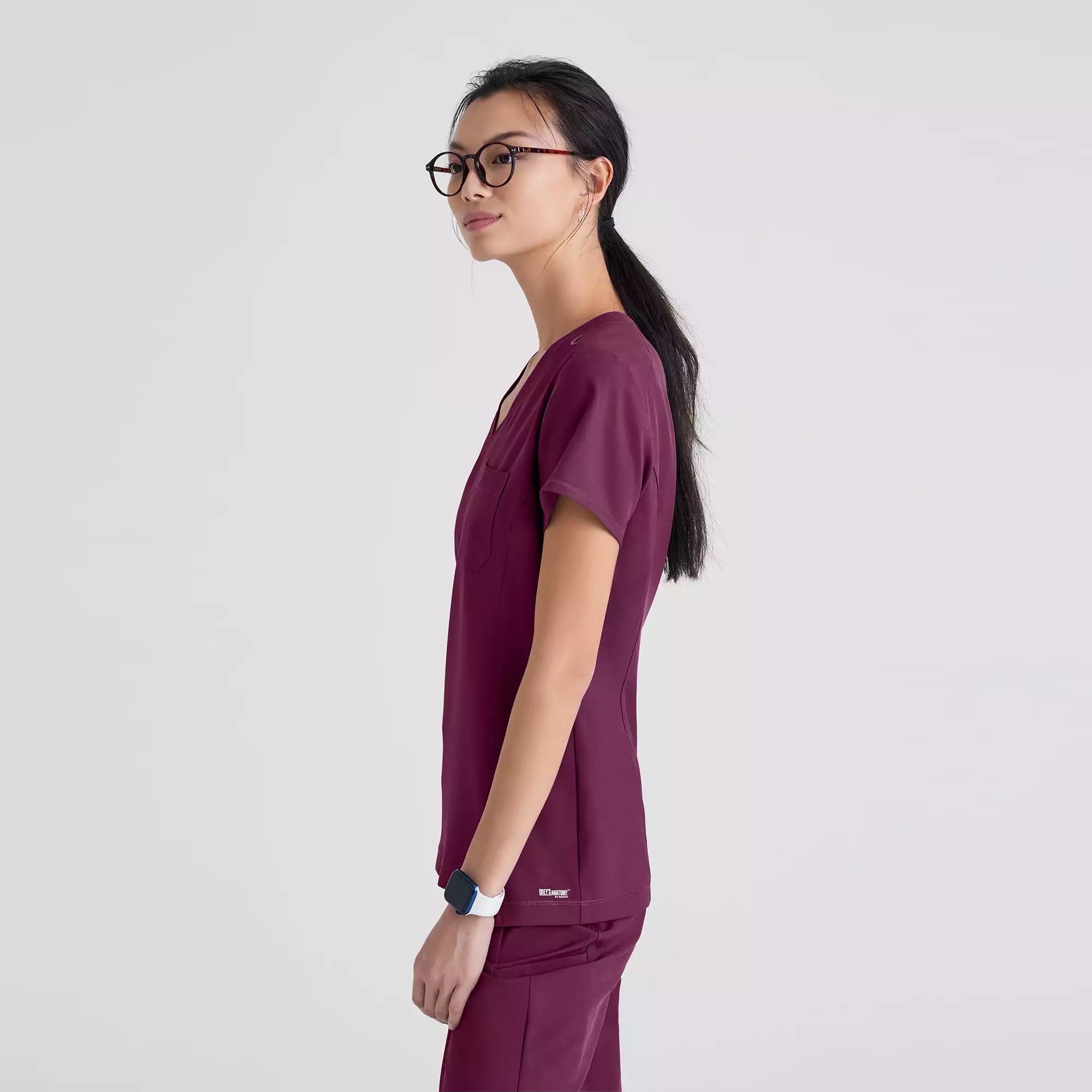 Grey's Anatomy Banded V-Neck Tuck-In Top | GSST181