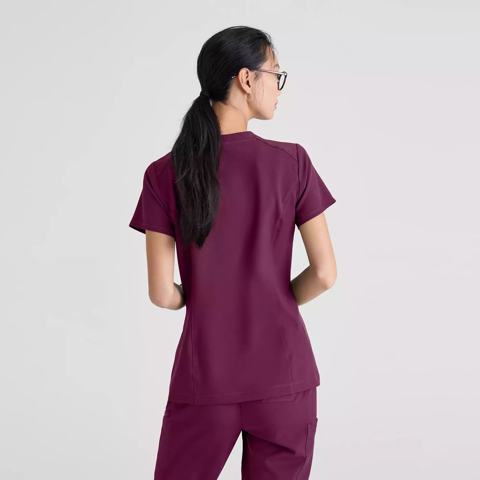 Grey's Anatomy Banded V-Neck Tuck-In Top | GSST181
