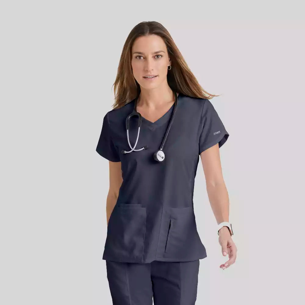 Grey's Anatomy Classic Cora Top - 4 Pocket V-Neck Scrub Top | 41423